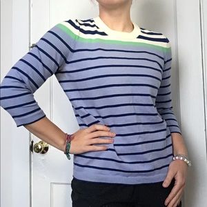 Striped Sweater 3/4Sleeve / Eddie Bauer